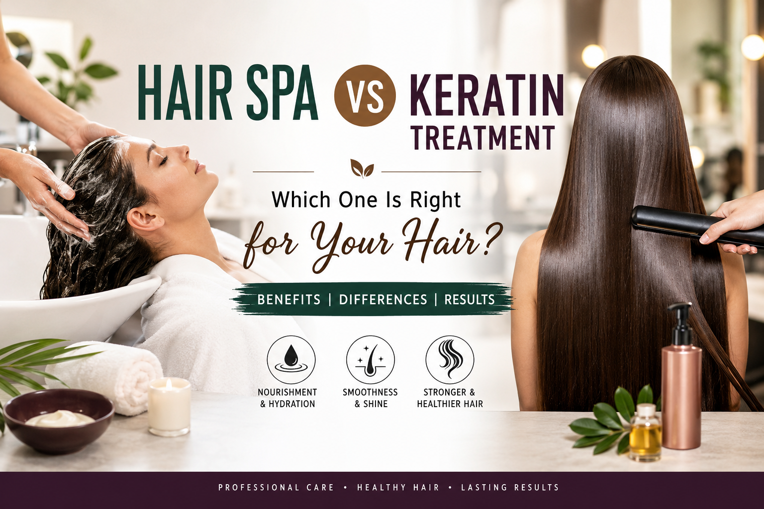 Hair Spa vs Keratin Treatment: Which One Is Right for Your Hair?